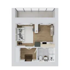 Студия 28,8м² , 8 этаж - фото 2