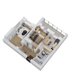 2-комн. кв. 51,8м² , 2 этаж - фото 2