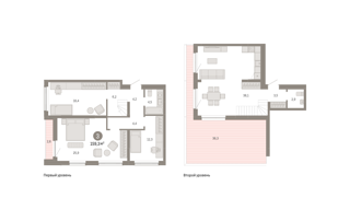 3-комн. кв. 159,3м² , 6 этаж - фото 4