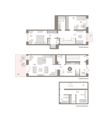 2-комн. кв. 159,5м² , 2 этаж - фото 1