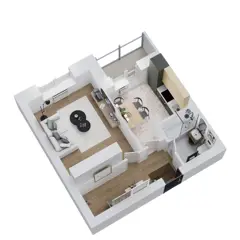 1-комн. кв. 36,9м² , 5 этаж - фото 3