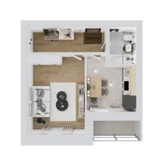 1-комн. кв. 36,9м² , 7 этаж - фото 2