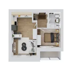 Студия 39,9м² , 6 этаж - фото 2