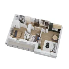 Студия 58,2м² , 8 этаж - фото 3