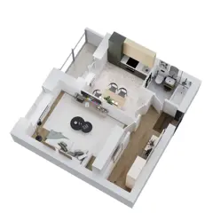 1-комн. кв. 39,7м² , 9 этаж - фото 3